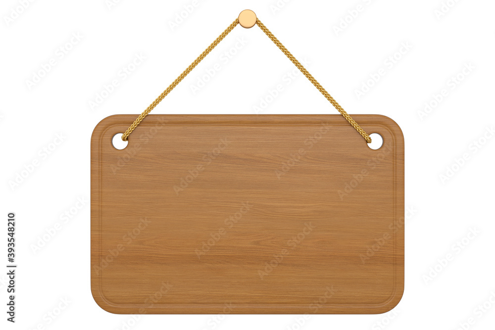Wooden notice board isolated on white background. 3D illustration. Wooden notice board isolated on white background. 3D illustration.