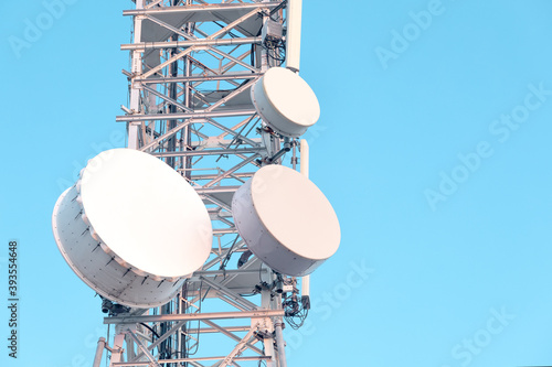 Telecommunication antenna for receiving and transmitting electromagnetic waves can be used for broadcast television signal, Internet and radio media