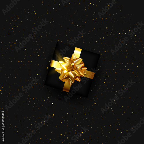 Black friday, cyber monday card. Banner with gift boxes.