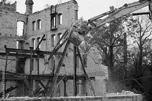 Demolition of the storage building of the Boellberger Mühle