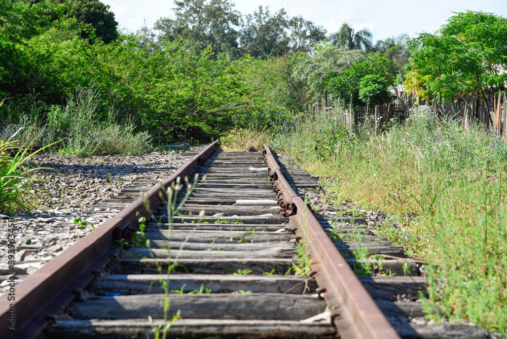 Abandoned railway in southern Brazil Abandoned railway in southern Brazil