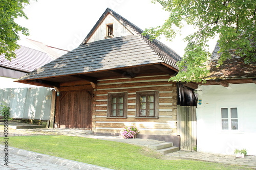 Lanckorona - little village near Cracow, Poland. Tourist attraction for the well preserved 19th century wooden houses