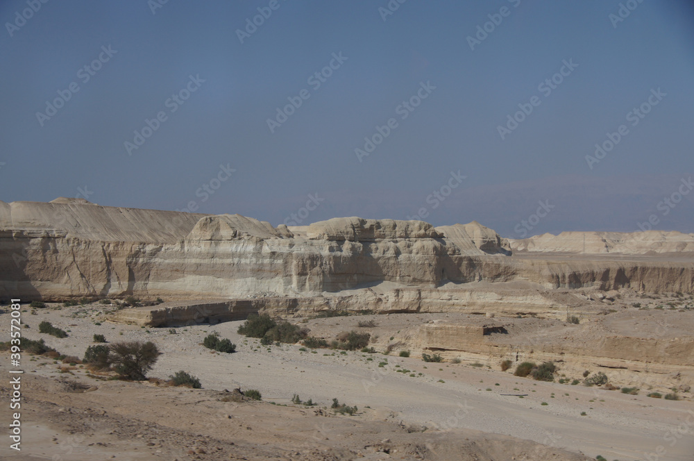 Izrael pustynia morze martwe - obrazy, fototapety, plakaty 