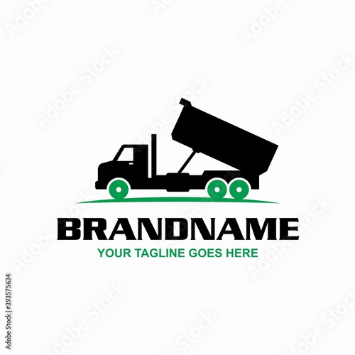 Black Dumpster Truck Logo