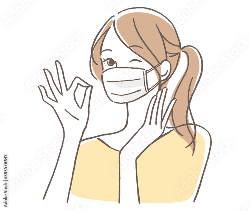 マスク　女性