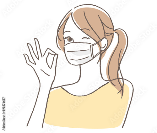 マスク　女性