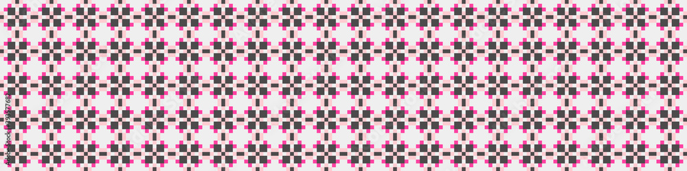 Fototapeta premium Abstract Cross Pattern Dots Logo generative computational art illustration