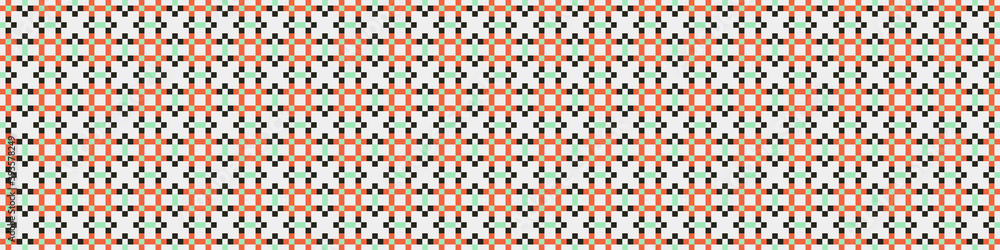 Fototapeta premium Abstract Cross Pattern Dots Logo generative computational art illustration