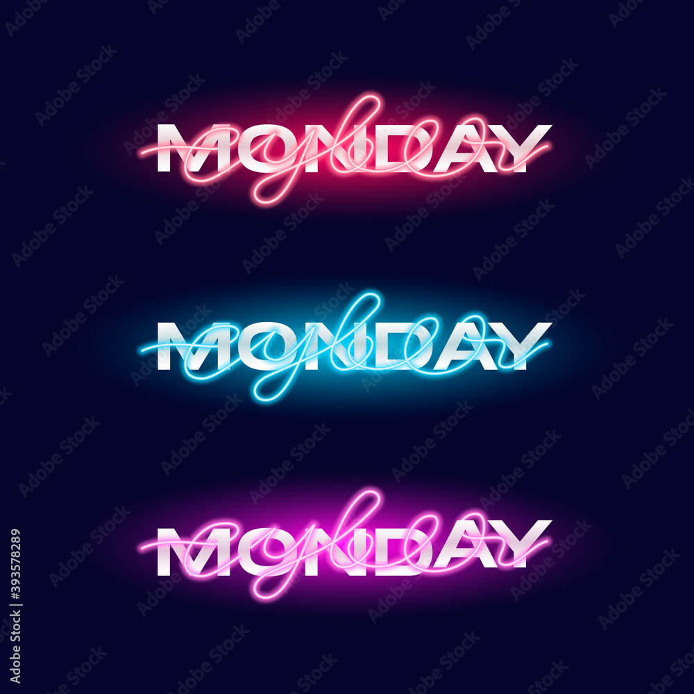 Cyber monday neon sign. Bright glowing neon sale advertising banner. Vector illustration. Cyber monday neon sign. Bright glowing neon sale advertising banner. Vector illustration.