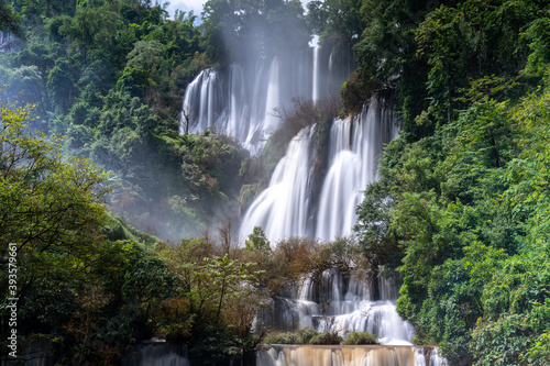 Tee Lor Su waterfall is a largest and beautiful waterfall in Thailand in tropical forest  Umphang district  Tak province  Thailand.