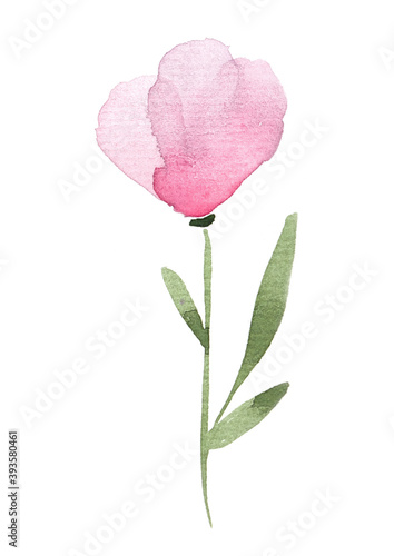Watercolor flowers greeting card. Wedding invitation. Happy Birthday! Happy mother's day. Summer background with watercolor wildflowers