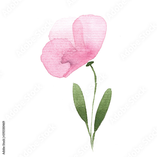 Watercolor flowers greeting card. Wedding invitation. Happy Birthday! Happy mother's day. Summer background with watercolor wildflowers