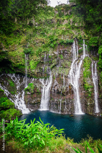 Fototapeta Naklejka Na Ścianę i Meble -  Grand Galet Falls of the Langevin river on Reunion Island