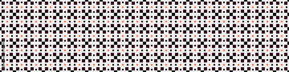 Fototapeta premium Abstract Cross Pattern Dots Logo generative computational art illustration