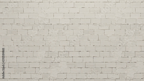 weiße Wand aus Steinen, Draufsicht