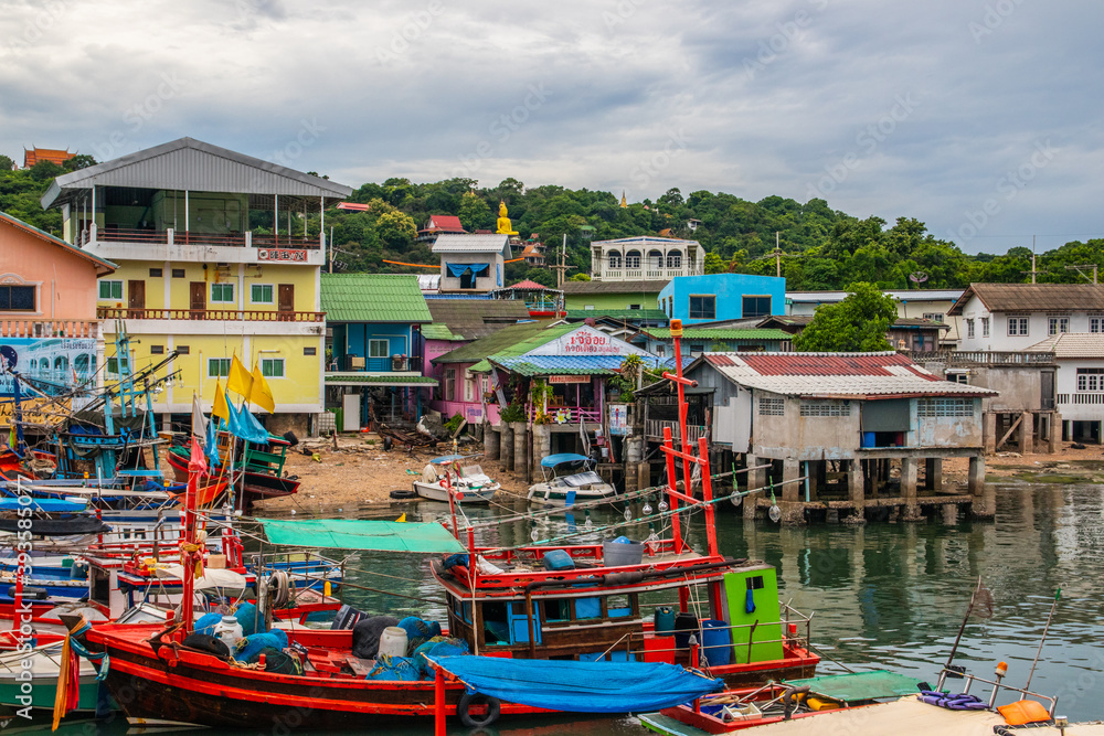 the harbor of Koh Sichang Thailand Asia