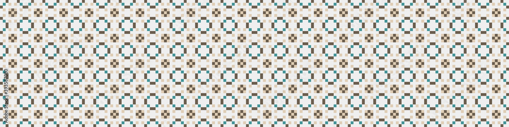 Fototapeta premium Abstract Cross Pattern Dots Logo generative computational art illustration