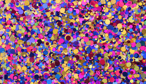 Background from small multi-colored circles © Valeria F