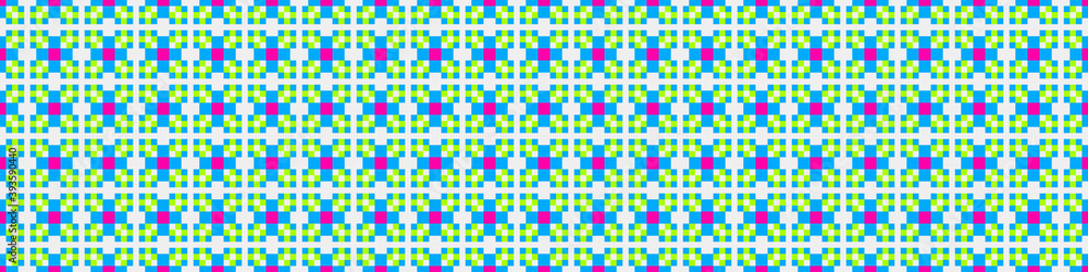 Fototapeta premium Abstract Cross Pattern Dots Logo generative computational art illustration