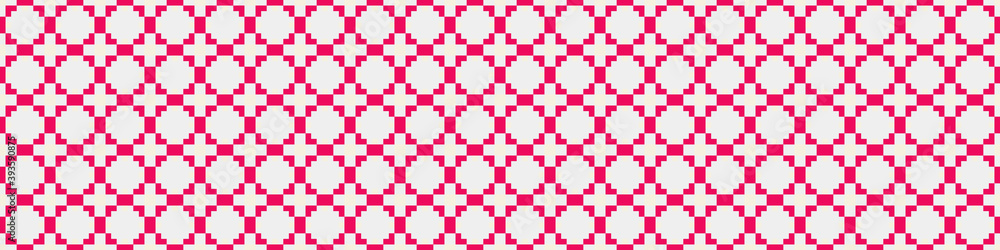 Fototapeta premium Abstract Cross Pattern Dots Logo generative computational art illustration