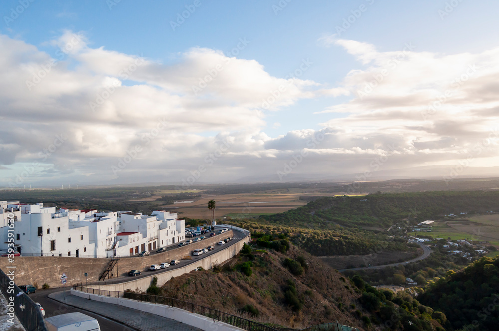 Fototapeta premium vistas desde vejer de la frontera en cadiz