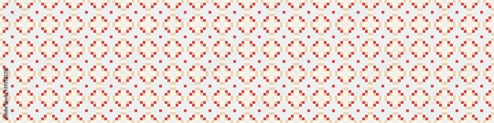 Fototapeta premium Abstract Cross Pattern Dots Logo generative computational art illustration