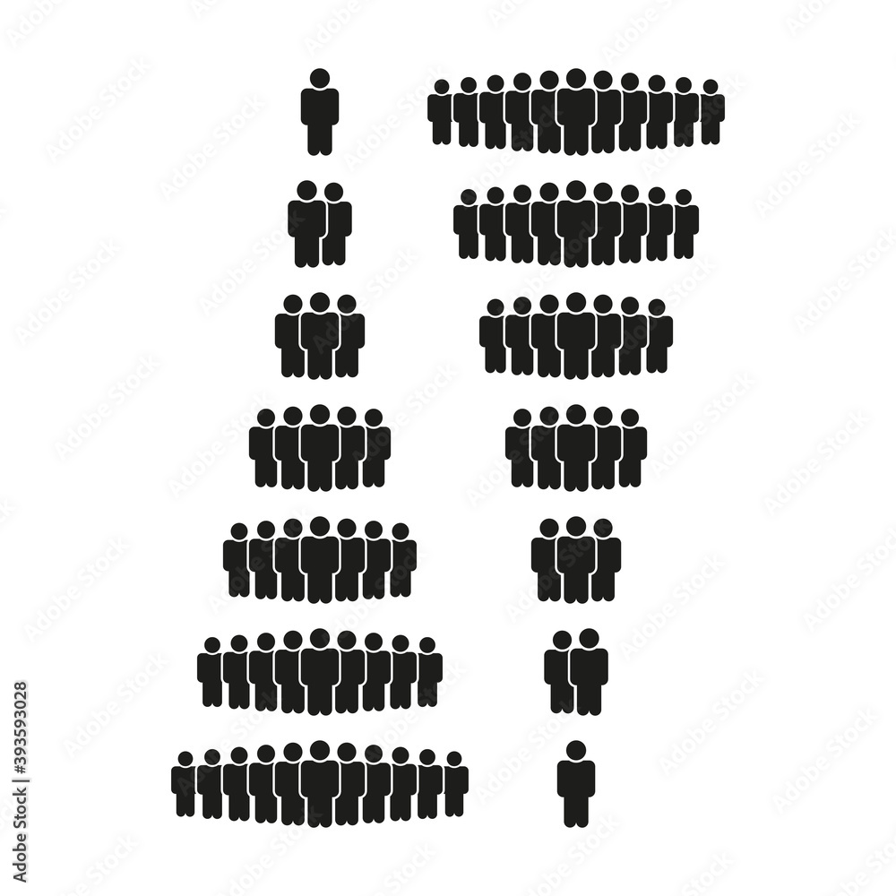 Icon of people. Group of people. Person. Simple vector illustration
