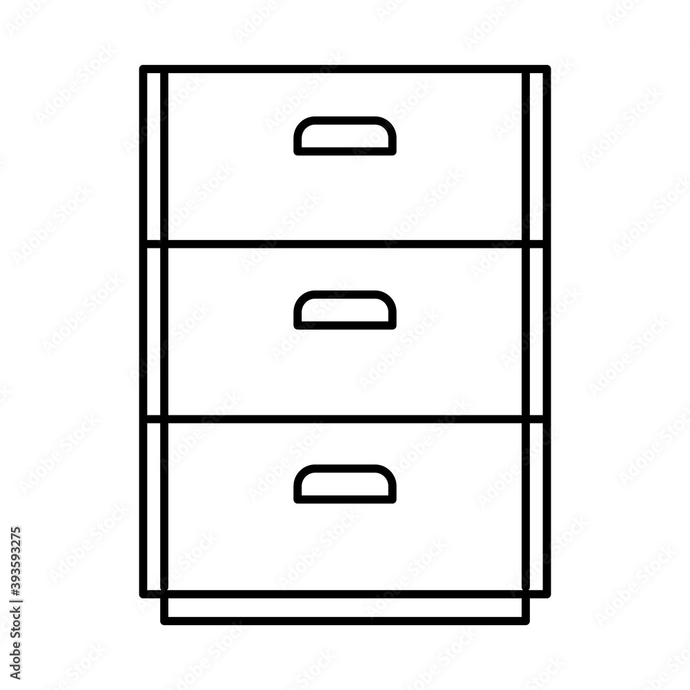 furniture concept, bedside icon, line style furniture concept, bedside icon, line style