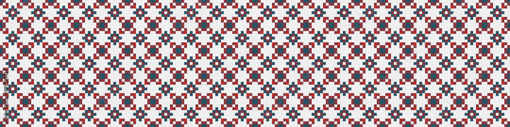 Fototapeta premium Abstract Cross Pattern Dots Logo generative computational art illustration