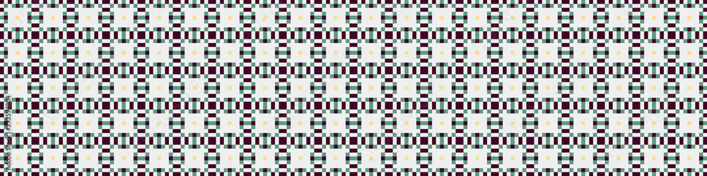 Fototapeta premium Abstract Cross Pattern Dots Logo generative computational art illustration