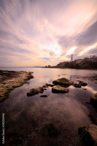 Sarıyer's Rumeli Lighthouse, the 17th century Rumeli Lighthouse in the village, Sarı Saltuk Tomb, Rumeli Lighthouse Castle and century-old plane tree are among the places to see. photo