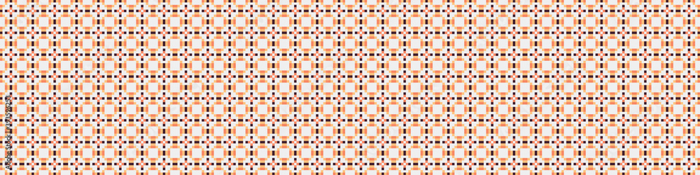 Fototapeta premium Abstract Cross Pattern Dots Logo generative computational art illustration