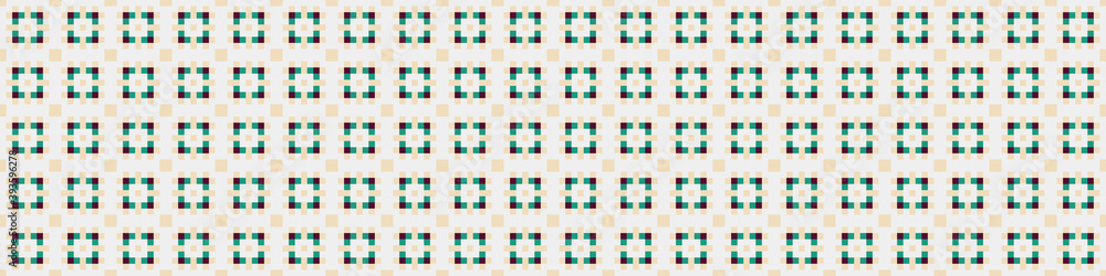 Fototapeta premium Abstract Cross Pattern Dots Logo generative computational art illustration