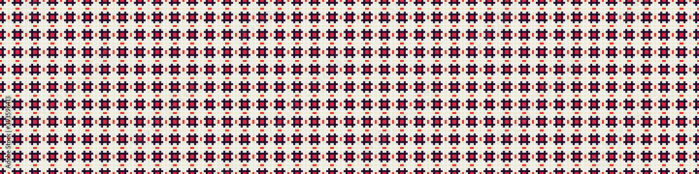 Fototapeta premium Abstract Cross Pattern Dots Logo generative computational art illustration