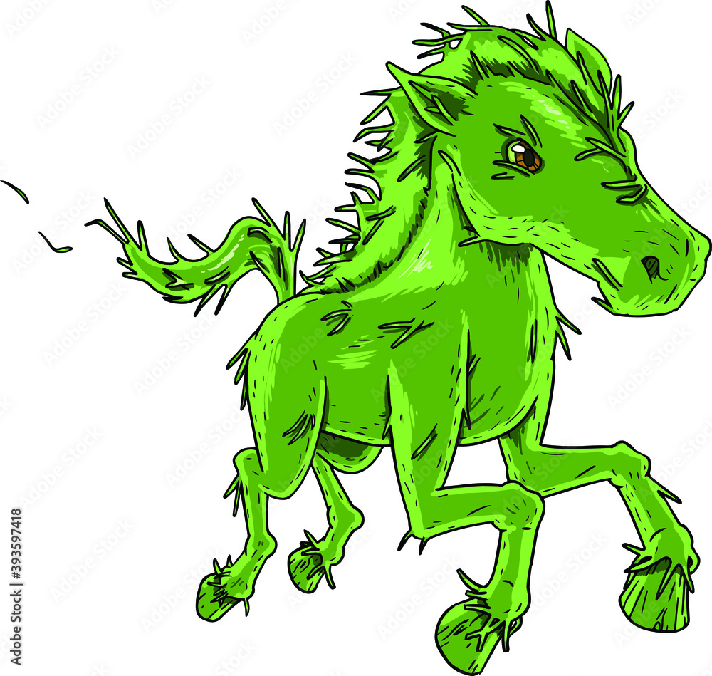 Fototapeta premium Grass Horse, because we are what we eat!