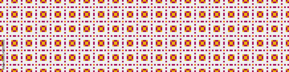 Fototapeta premium Abstract Cross Pattern Dots Logo generative computational art illustration