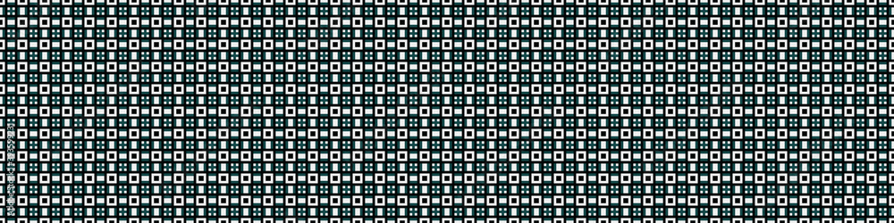 Fototapeta premium Abstract Cross Pattern Dots Logo generative computational art illustration