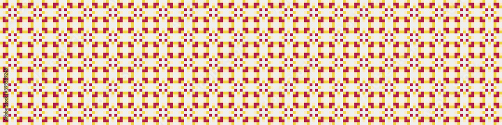 Fototapeta premium Abstract Cross Pattern Dots Logo generative computational art illustration