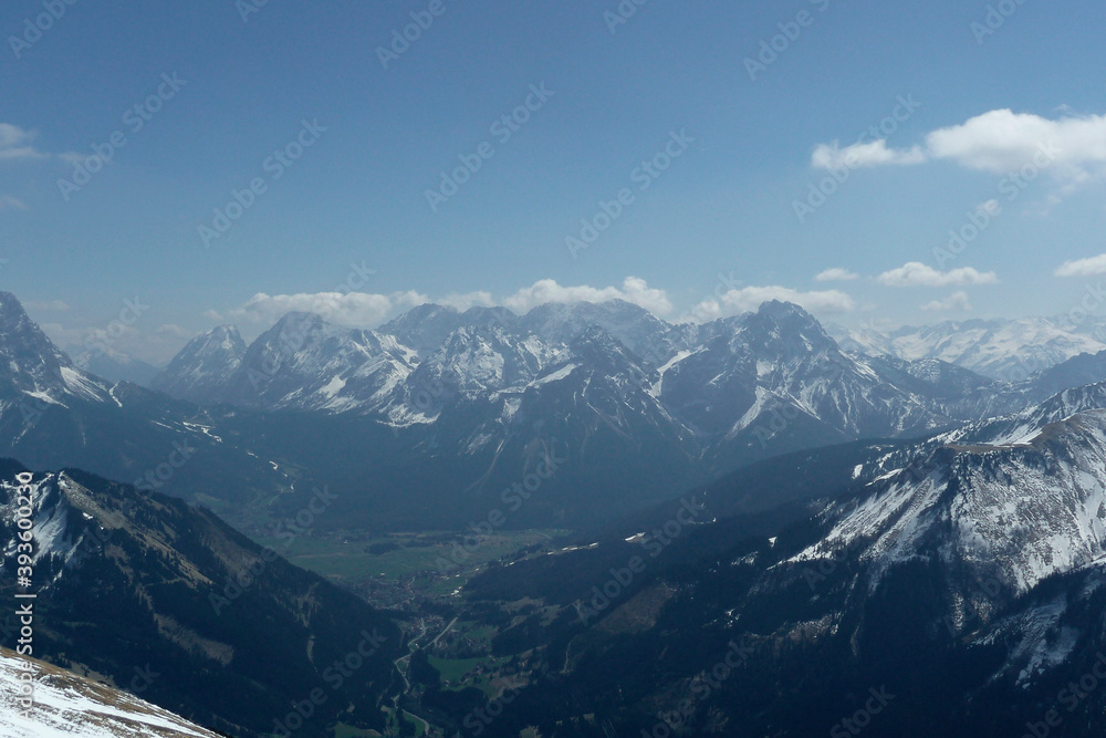 Hiking tour Kohlbergspitze mountain in Tyrol, Austria