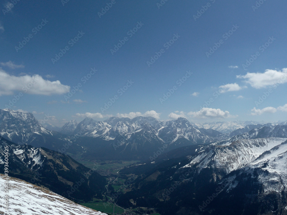Hiking tour Kohlbergspitze mountain in Tyrol, Austria
