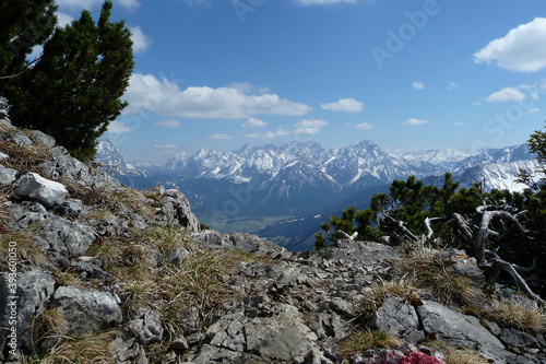 Hiking tour Kohlbergspitze mountain in Tyrol, Austria photo