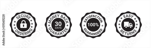 Money back guarantee, Free Shipping Trust Badges ,Trust Badges