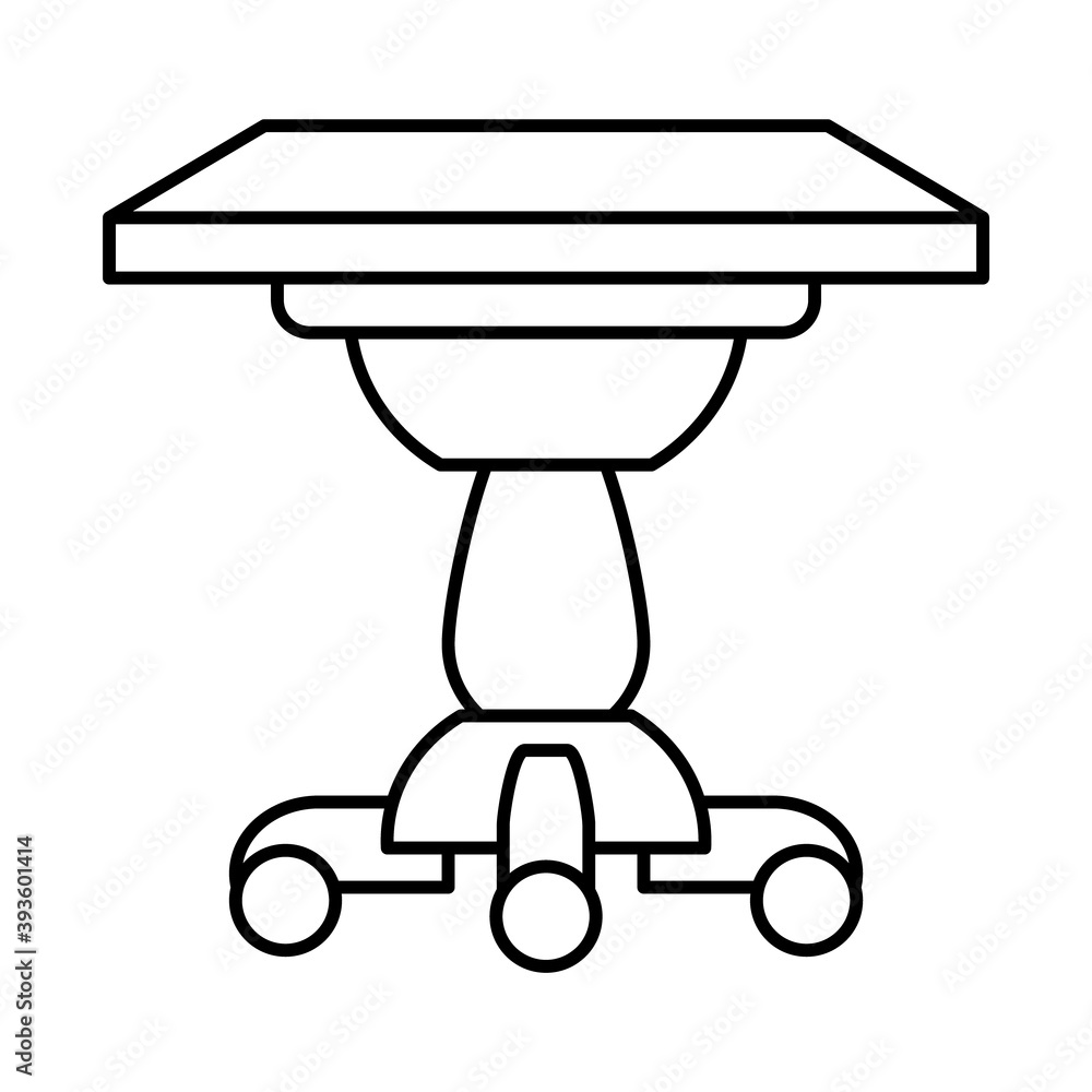furniture concept, table icon, line style furniture concept, table icon, line style