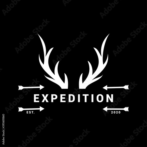 Deer logo icon vector template.