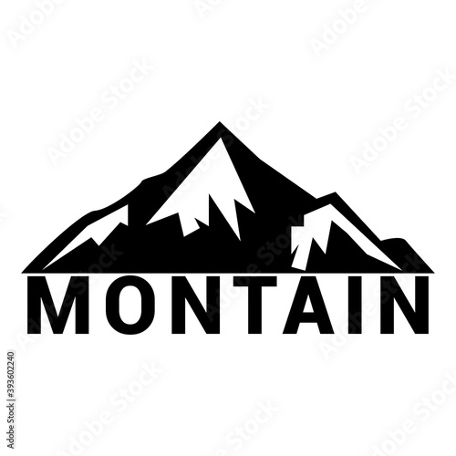 Montain logo icon vector template.