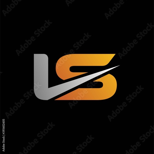 L and S letter logo concept, L and S letter monogram icon 