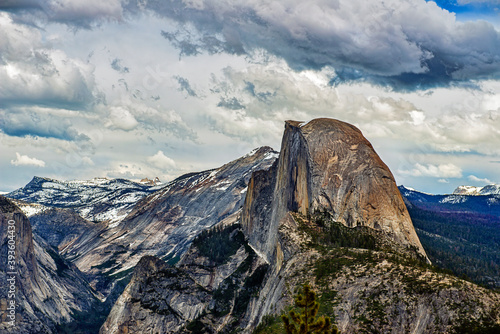 Half Dome on Cloudy Day