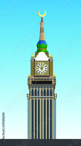 big Ben city clock town at Mecca