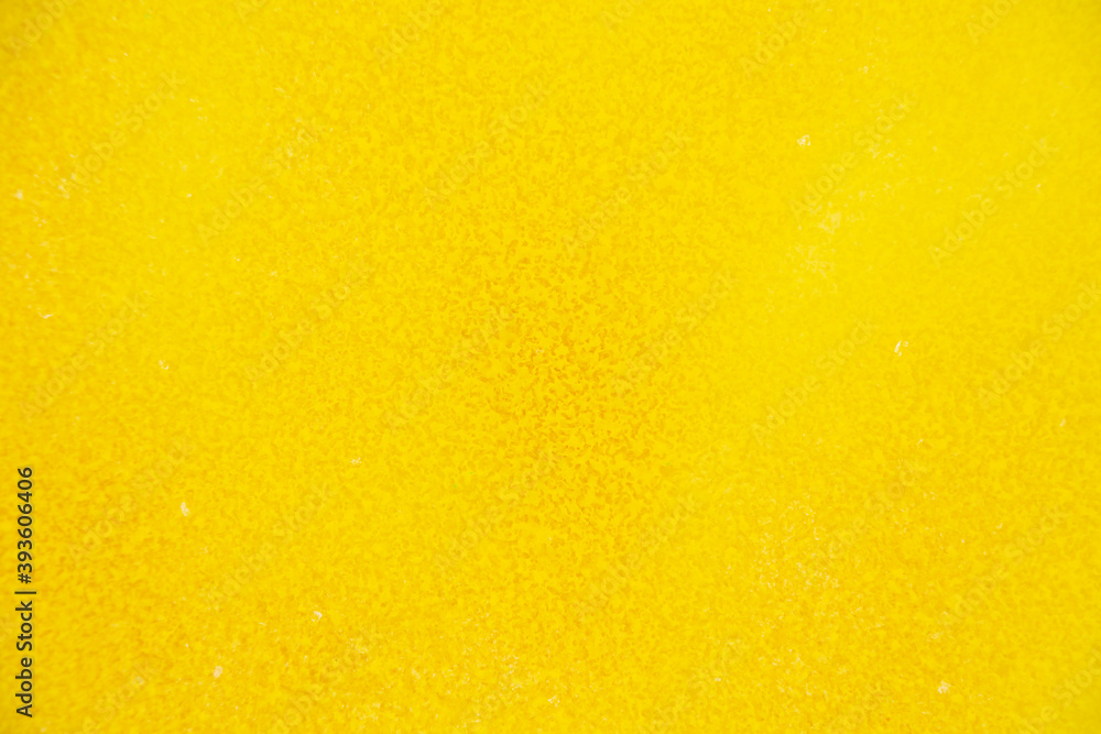 Yellow paint on the snow in winter. Yellow paint on the snow in winter.