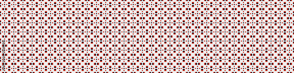 Fototapeta premium Abstract Cross Pattern Dots Logo generative computational art illustration